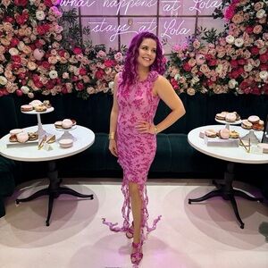 Miss Circle Floral Backless Dress